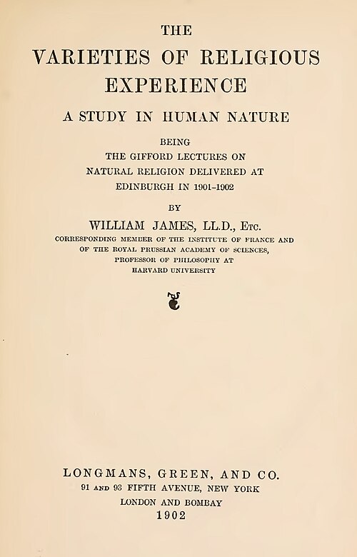 Couverture de The Varieties of Religious Experience, 1902